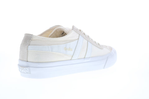 Gola Quota II CMA677 Mens Beige Tan Canvas Retro Lifestyle Sneakers Shoes