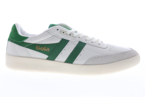 Gola Inca Leather CMA686 Mens White Lace Up Lifestyle Sneakers Shoes