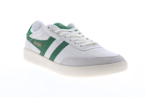 Gola Inca Leather CMA686 Mens White Lace Up Lifestyle Sneakers Shoes