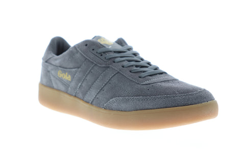 Gola Inca Suede CMA687 Mens Gray Retro Low Top Lace Up Lifestyle Sneakers Shoes