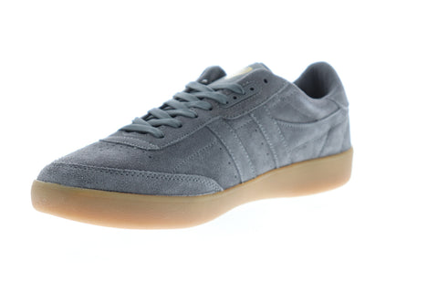 Gola Inca Suede CMA687 Mens Gray Retro Low Top Lace Up Lifestyle Sneakers Shoes