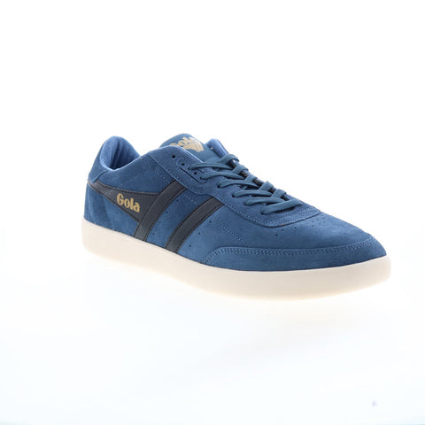 Gola Inca Suede CMA687 Mens Blue Suede Lace Up Lifestyle Sneakers Shoes