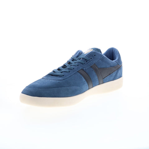 Gola Inca Suede CMA687 Mens Blue Suede Lace Up Lifestyle Sneakers Shoes