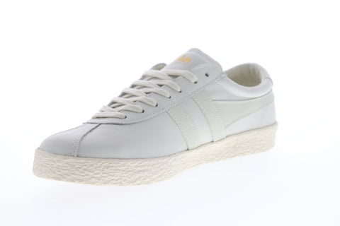 Gola Trainer Mens White Leather Low Top Lace Up Sneakers Shoes