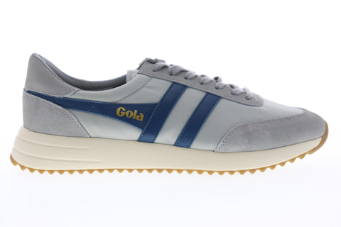 Gola Montreal CMA882 Mens Gray Suede Lace Up Lifestyle Sneakers Shoes