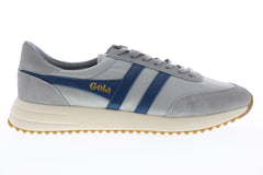 Gola Montreal CMA882 Mens Gray Suede Lace Up Lifestyle Sneakers Shoes