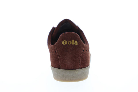 Gola Tourist CMA954 Mens Brown Suede Retro Low Top Lifestyle Sneakers Shoes