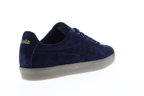 Gola Tourist CMA954 Mens Blue Suede Retro Low Top Lifestyle Sneakers Shoes