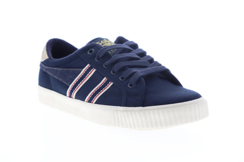 Gola Tennis Mark Cox Selvedge CMB006 Mens Blue Canvas Lifestyle Sneakers Shoes