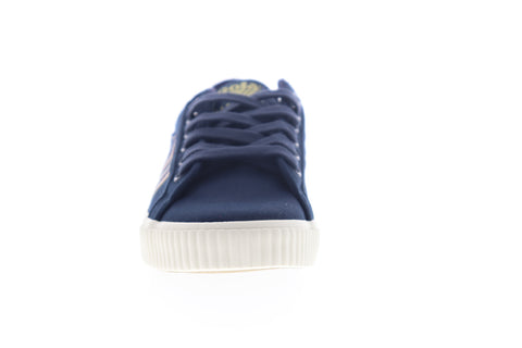 Gola Tennis Mark Cox Selvedge CMB006 Mens Blue Canvas Lifestyle Sneakers Shoes