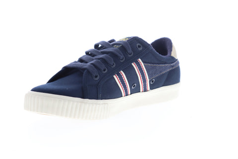 Gola Tennis Mark Cox Selvedge CMB006 Mens Blue Canvas Lifestyle Sneakers Shoes