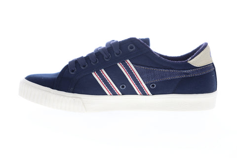 Gola Tennis Mark Cox Selvedge CMB006 Mens Blue Canvas Lifestyle Sneakers Shoes