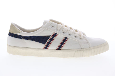 Gola Tennis Mark Cox Selvedge CMB006 Mens Beige Tan Lifestyle Sneakers Shoes