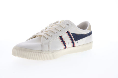 Gola Tennis Mark Cox Selvedge CMB006 Mens Beige Tan Lifestyle Sneakers Shoes