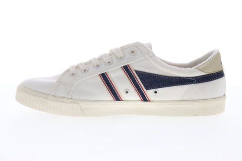 Gola Tennis Mark Cox Selvedge CMB006 Mens Beige Tan Lifestyle Sneakers Shoes