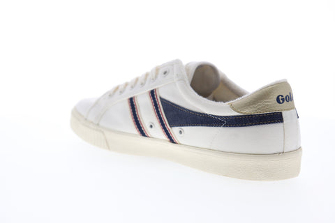 Gola Tennis Mark Cox Selvedge CMB006 Mens Beige Tan Lifestyle Sneakers Shoes