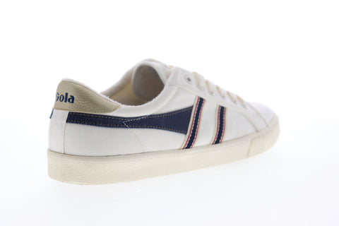 Gola Tennis Mark Cox Selvedge CMB006 Mens Beige Tan Lifestyle Sneakers Shoes