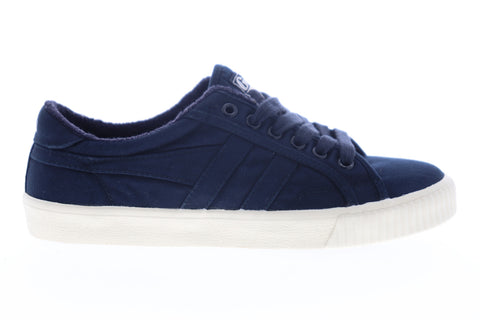 Gola Tennis Mark Cox Wash CMB041 Mens Blue Canvas Lifestyle Sneakers Shoes