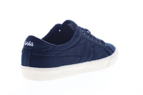 Gola Tennis Mark Cox Wash CMB041 Mens Blue Canvas Lifestyle Sneakers Shoes