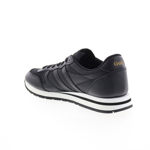 Gola Daytona Leather CMB042 Mens Black Leather Lifestyle Sneakers Shoes