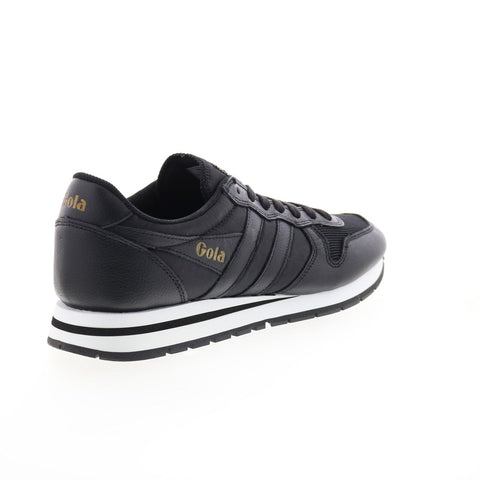 Gola Daytona Leather CMB042 Mens Black Leather Lifestyle Sneakers Shoes