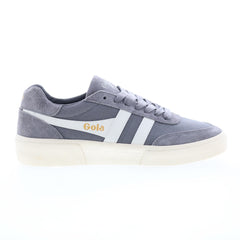 Gola Match Point CMB256 Mens Gray Suede Lace Up Lifestyle Sneakers Shoes