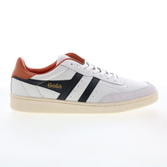 Gola Contact Leather CMB261 Mens White Leather Lifestyle Sneakers Shoes