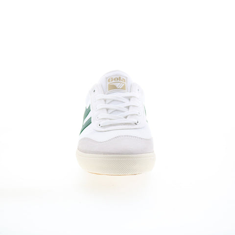 Gola Badminton Mesh CMB321 Mens White Canvas Lace Up Lifestyle Sneakers Shoes