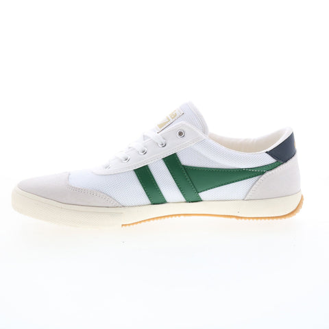Gola Badminton Mesh CMB321 Mens White Canvas Lace Up Lifestyle Sneakers Shoes