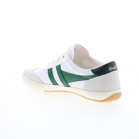 Gola Badminton Mesh CMB321 Mens White Canvas Lace Up Lifestyle Sneakers Shoes