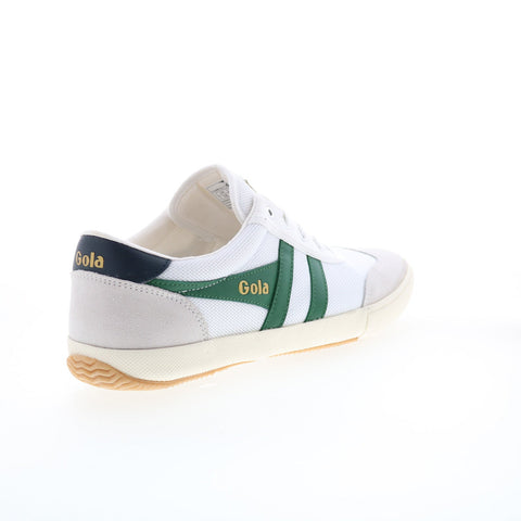 Gola Badminton Mesh CMB321 Mens White Canvas Lace Up Lifestyle Sneakers Shoes