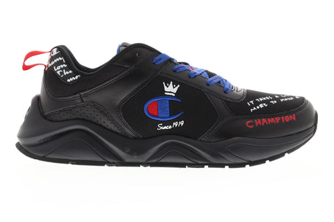 93 Eighteen Mens Black Lifestyle Sneake - Ruze Shoes