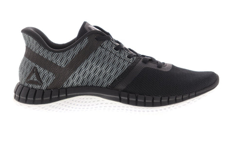 Reebok Print Run Next CN0427 Womens Black Canvas Low Top Athletic Running Shoes