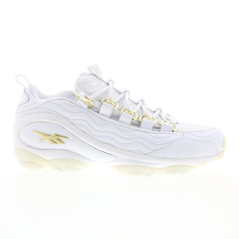 Reebok DMX Run 10 AFF CN1653 Mens White Leather Lifestyle Sneakers Shoes