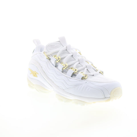 Reebok DMX Run 10 AFF CN1653 Mens White Leather Lifestyle Sneakers Shoes