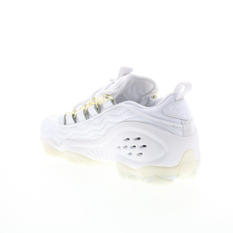 Reebok DMX Run 10 AFF CN1653 Mens White Leather Lifestyle Sneakers Shoes