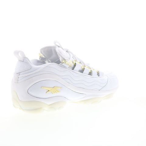 Reebok DMX Run 10 AFF CN1653 Mens White Leather Lifestyle Sneakers Shoes