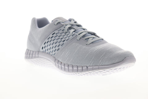 Reebok Print Run Dist CN1655 Mens Gray Canvas Low Top Athletic Running Shoes