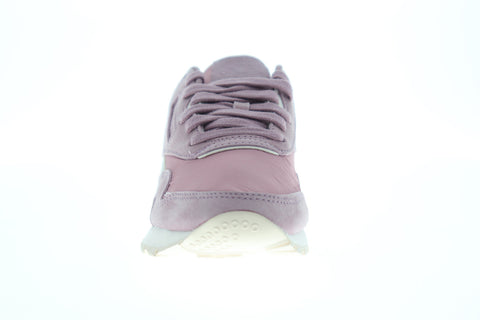 Reebok Classic Nylon CN2886 Womens Pink Suede Low Top Lifestyle Sneakers Shoes
