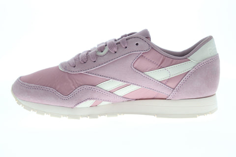 Reebok Classic Nylon CN2886 Womens Pink Suede Low Top Lifestyle Sneakers Shoes