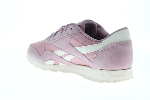 Reebok Classic Nylon CN2886 Womens Pink Suede Low Top Lifestyle Sneakers Shoes