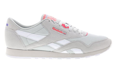 Reebok Classic Nylon CN2965 Womens Gray Suede Low Top Lifestyle Sneakers Shoes