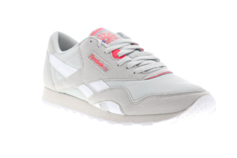 Reebok Classic Nylon CN2965 Womens Gray Suede Low Top Lifestyle Sneakers Shoes