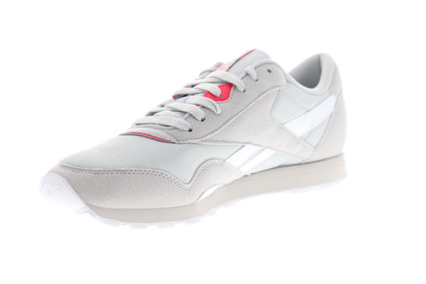 Reebok Classic Nylon CN2965 Womens Gray Suede Low Top Lifestyle Sneakers Shoes