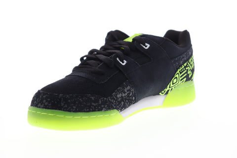 Reebok Workout Plus NC CN3142 Mens Black Suede Low Top Lifestyle Sneakers Shoes