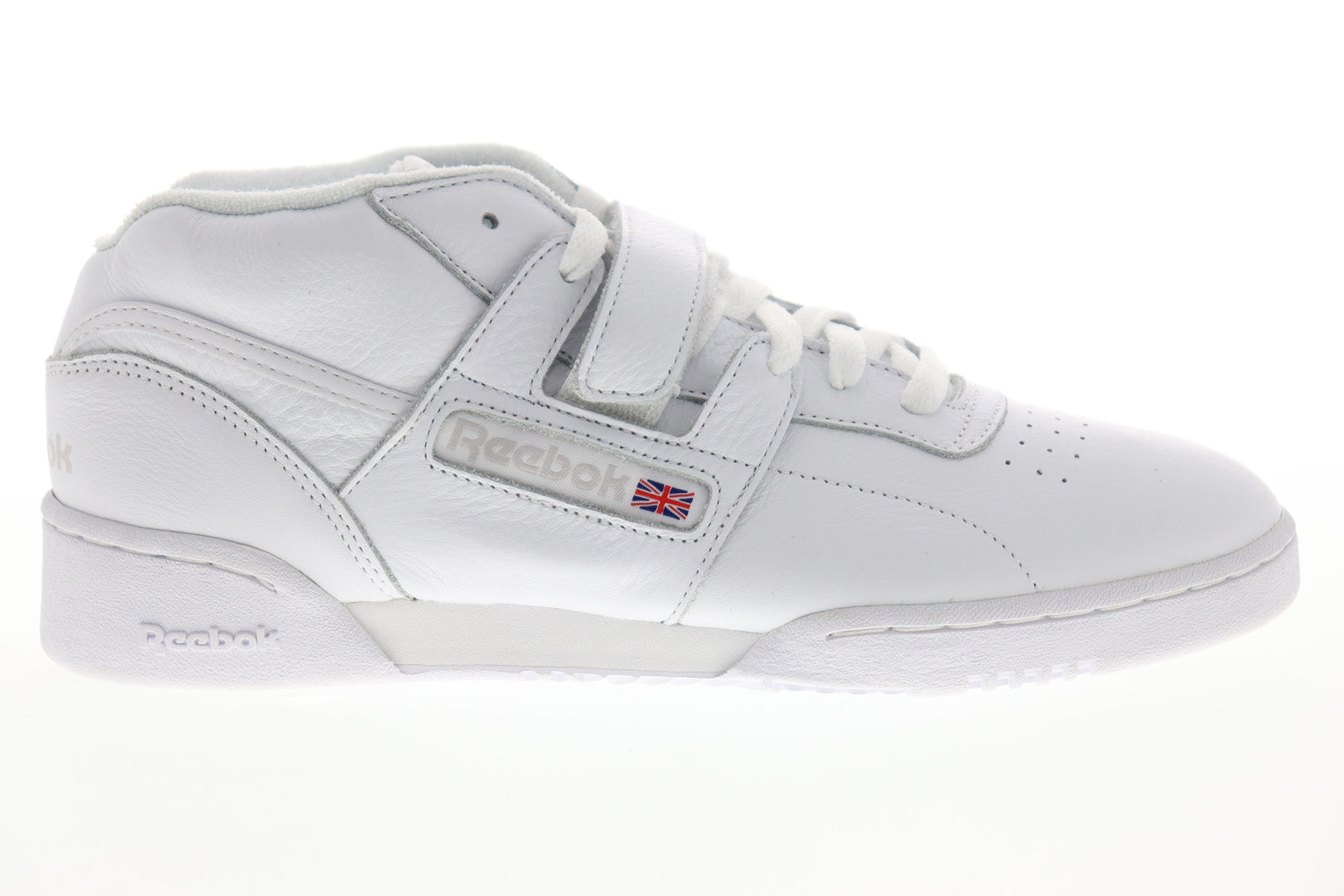 Hi3917 Reebok Reebok Workout Clean Mid Strap MU CN3915 Mens White Lifestyle Sneakers ...