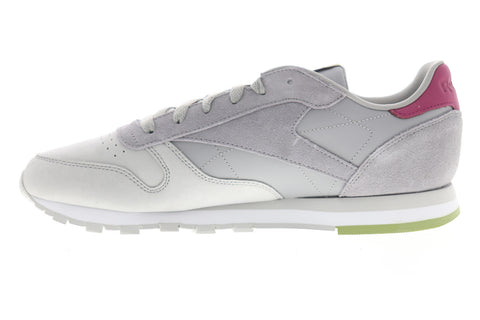 Reebok Classic Leather CN4025 Womens Gray Low Top Lifestyle Sneakers Shoes