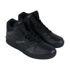 Reebok Royal Bb4500 Hi2 Mens Black Leather Low Top Sneakers Shoes