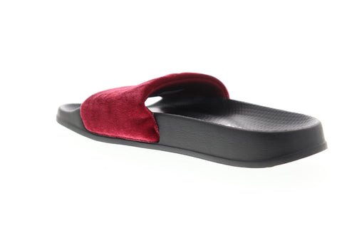 Reebok Classic Slide CN4191 Mens Burgundy Canvas Slip On Slides Sandals Shoes
