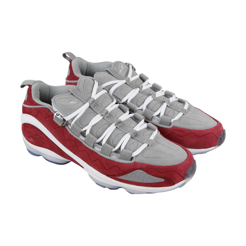 Reebok Dmx Run 10 Mu CN4516 Mens Gray Suede Casual Low Top Sneakers Shoes